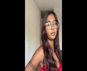 Try on haul lingerie: watch this petite Indian try on cute lingerie from bulufi amadu