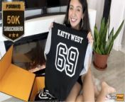 Unpacking 50k Subscribers Pornhub Box, Dirty Talk and Fitting - Katty West from ocean dreams camille model set