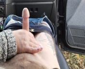 jerking off a dick in the car close up from jerk off in a car