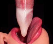 CLOSE UP: HORNY Mouth MILKING All CUM into CONDOM and BROKE IT! BEST Milking BLOWJOB ASMR 4K from adelesexyuk @adelesexyuk