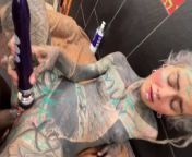 Girl gets fucked from Tattoo Artist after the session in the Studio from artist ssb
