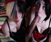 &quot;I heard Humans have really BIG DICKS&quot; Cute Sexy Nympho Elf Slut Gags and DEEPTHROATS on a HUGE COCK from boobs peras in busw xxxxxdian