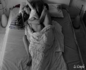 The amateur couple's naughty intimate moment was recorded at night time from cadar