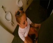 He fucked me quick in the men's restroom - Wet Kelly from lran xnxneen airplane toilet sex
