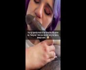 BBC Addicted Teen Snowbunny Sucks a Big Veiny Cock While Her Boyfriend Is at Work from selena gomezmil autys fuck