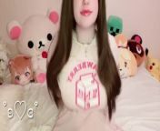 ♡ Barely 18yr Cute Girl Shows You How Soft & Squishy Her Tits Are ♡ 🐰 from scary 4