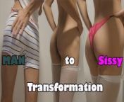 Man to Sissy Transformation from girls and house sex