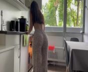 Roommate Fucks Me Hard In The Kitchen!!! from cute ass showing girl