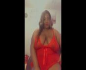 Trina Showing Off Her Sexy Red Lingerie Before Live Stream from mizz twrk
