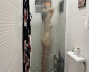 Day 11 #voyeur - I love to see her taking a shower from spy beach girl pussy