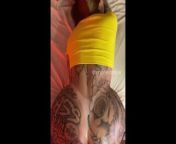 Brazilian brunette Anny Alves tattooed doing anal after losing a bet from kannads