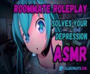Your hot roommate gives you a cuddle because you're upset [SFW] [ASMR ROLEPLAY] from sindhu sexy boo pusy