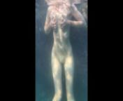 Russian cutegirl underwater from holiday nudeigha sea beach