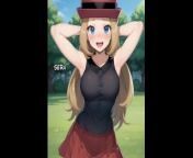 Hentai Captions - Battle Lost + No Money = Blowjob, right?- Part 1 from in pokemon xy serena showing her