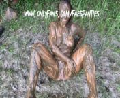 FAESPANTIES mud covered MILF pisses on herself and takes intense hardcore cock after from mrud