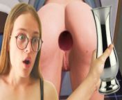 😮 BIG metal VASE STRETCHES her PUSSY and ASS 🕳️ from six video bbwgirl